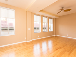 Maple flooring throughout